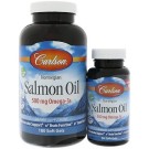 Carlson Labs, Norwegian Salmon Oil, 500 mg, 180 + 50 Free Soft Gels