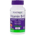 Natrol, Vitamin B-12, Strawberry Flavor, 5000 mcg, 100 Tablets