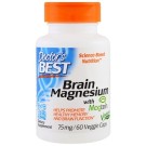 Doctor's Best, Brain Magnesium with Magtein, 75 mg, 60 Veggie Caps