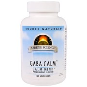 Source Naturals, GABA Calm, Peppermint Flavor, 120 Lozenges
