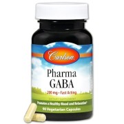 Carlson Labs, Pharma GABA, 200 mg, 90 Veggie Caps